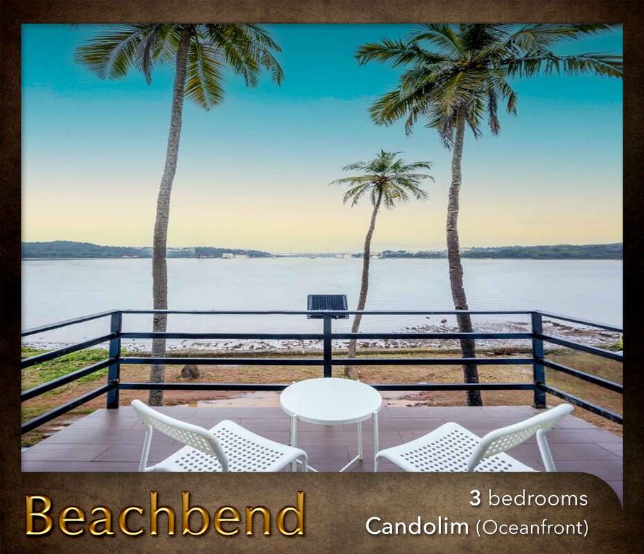 luxury OCEAN front candolim villa