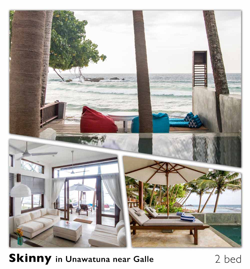 unawatuna galle skinny beach house sri lanka luxury villa beach ocean pool
