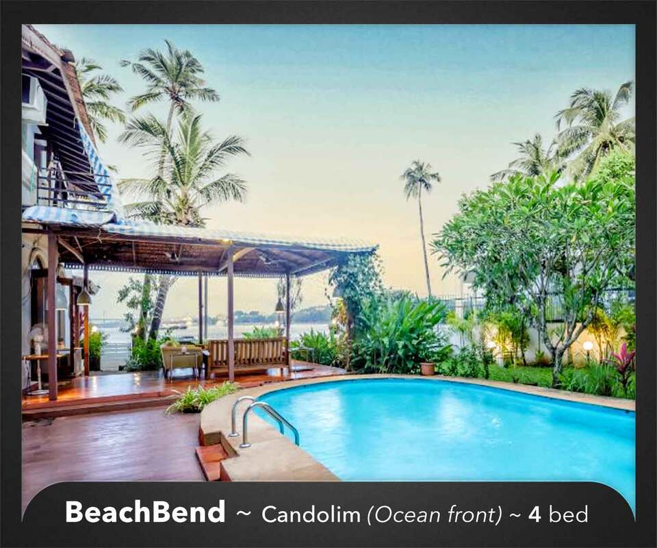 luxury OCEAN front candolim villa