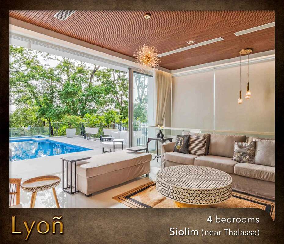 rent luxury siolim villa with pool near thalassa