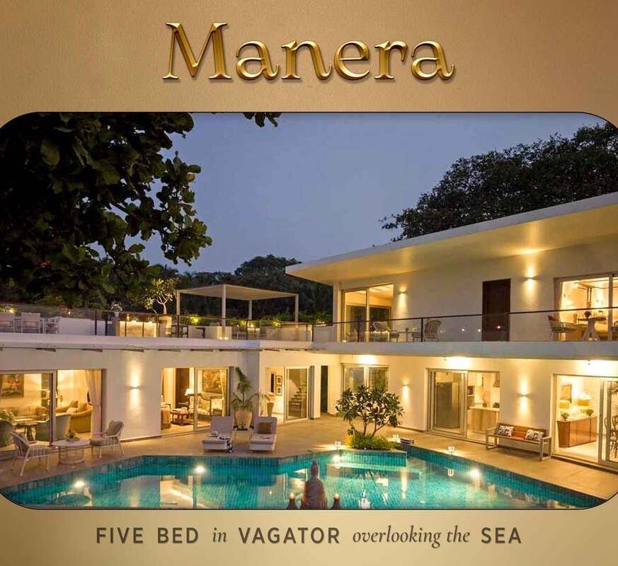 lavish oceanfront vagator pool villa for rent in goa