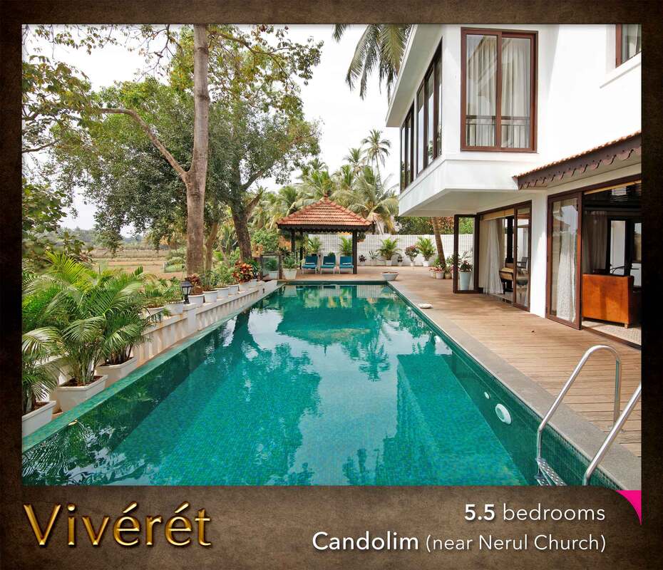 ultra luxury candolim pool villa for rent