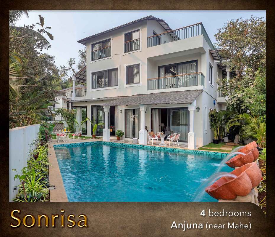 anjuna villa for rent with private pool and luxury stay