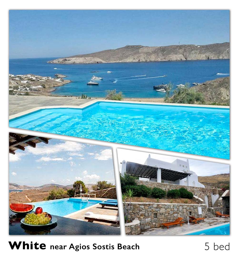 luxury villa white in agios sostis mykonos greece